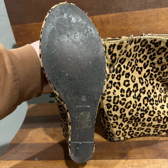 Jeffrey Campbell Pixie Leopard Fur Wedge AnkleBoot - Picture 8 of 9